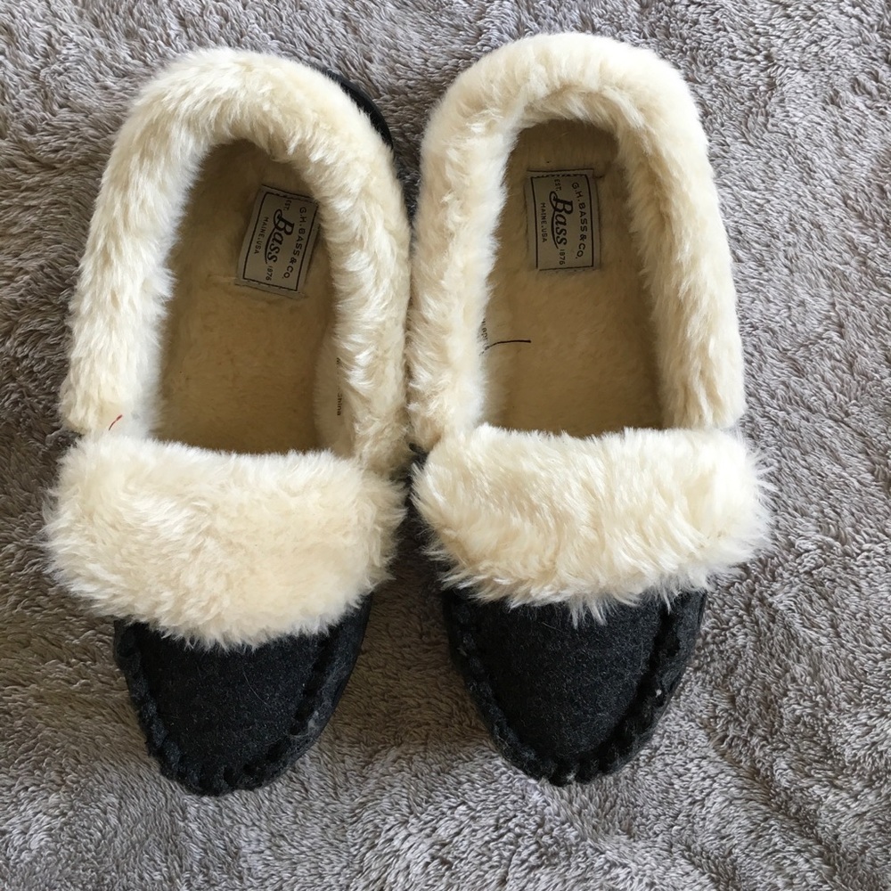 Faux lined slippers